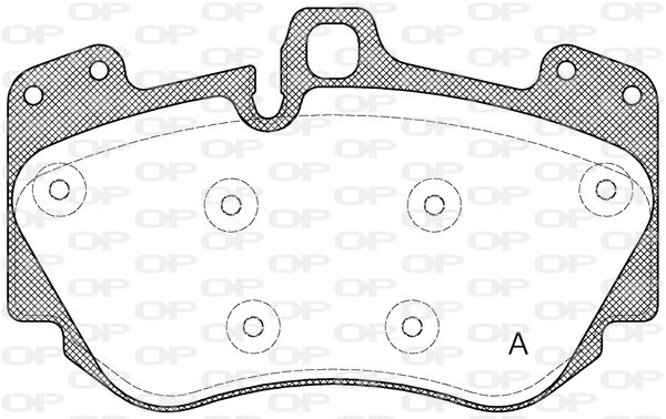 OPEN PARTS Комплект тормозных колодок, дисковый тормоз BPA1140.10